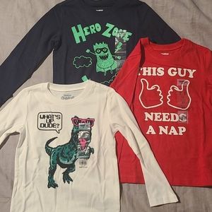Set of Long Sleeve Osh Kosh 3T Boy Shirts